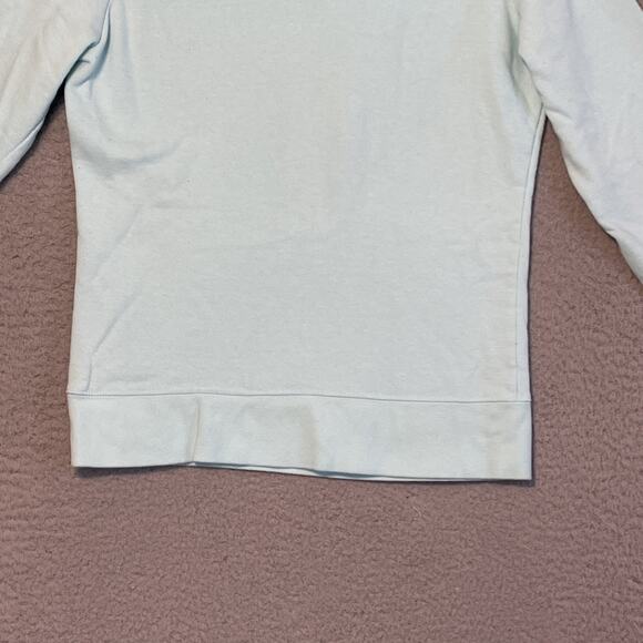 The North Face Hoodie Womens Small Light Blue Teal Spellout Sweatshirt Pullover - Picture 16 of 16